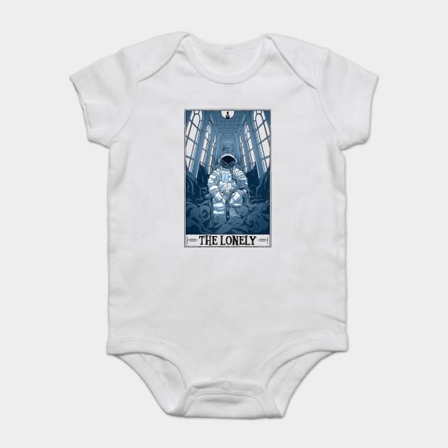 The Lonely Tarotesque (Light) Baby Bodysuit by Rusty Quill